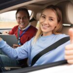 woman driving