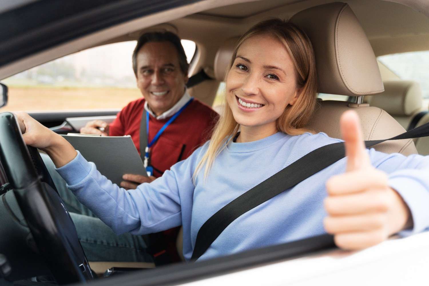 woman driving